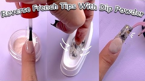 BLACK AND GOLD MARBLE FRENCH TIPS WITH DIP POWDER!! DoubleDipNails DIY Dip Powder Marble Tutorial 🖤