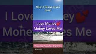 Attract Money  Financial Abundance Affirmation  Money Magnet Powerful Money affirmations #shorts