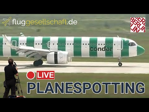 Berlin Flughäfen LIVE | Plane Spotting | Besucherterrasse mit Condor + Jens #livestream
