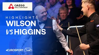 What A Win Kyren Wilson Vs John Higgins 2024 World Snooker Championship Highlights