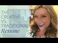 Creative vs  Traditional Resume