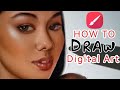 How to draw realistic digital art on infinite painter