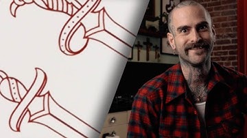 How to draw a TRADITIONAL DAGGER - with Austin Maples