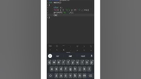 C program to display characters from A to Z using loop #short #yt_short #c #coding #program #youtube