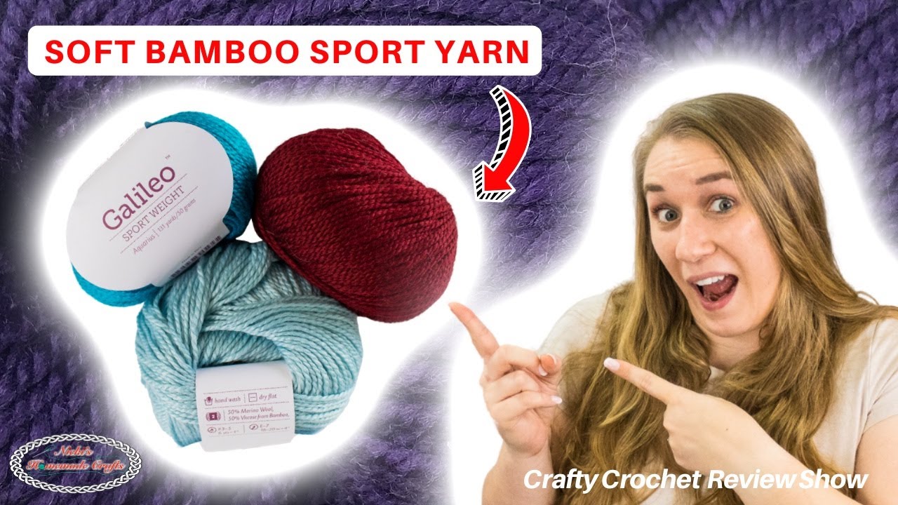 Soft Bamboo Sport Yarn for Ideal Crochet Garments