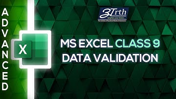 Data Validation in excel - class 9
