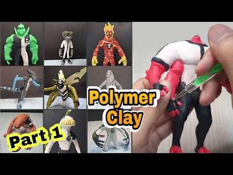 How to make BEN 10 all Original Alien using clay tutorial | Ben10 clay