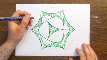 🎨HOW TO DRAW SPIROGRAPH PATTERN WITH RULER AND COMPASS✏️📏 - GEOMETRIC ART  SPEED TUTORIAL