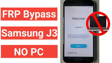 Samsung J3 FRP Bypass Google Account NO PC Android 7