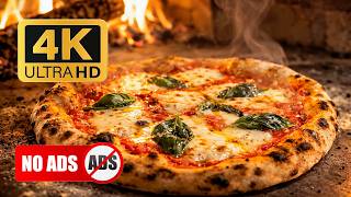 1 Hour Pizza in Oven Loop  | Cozy Kitchen Ambience for Work, Sleep & Restaurants