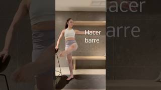 #barre NO es bailar #ballet pero 100% va a mejorar tu postura y tu coordinación