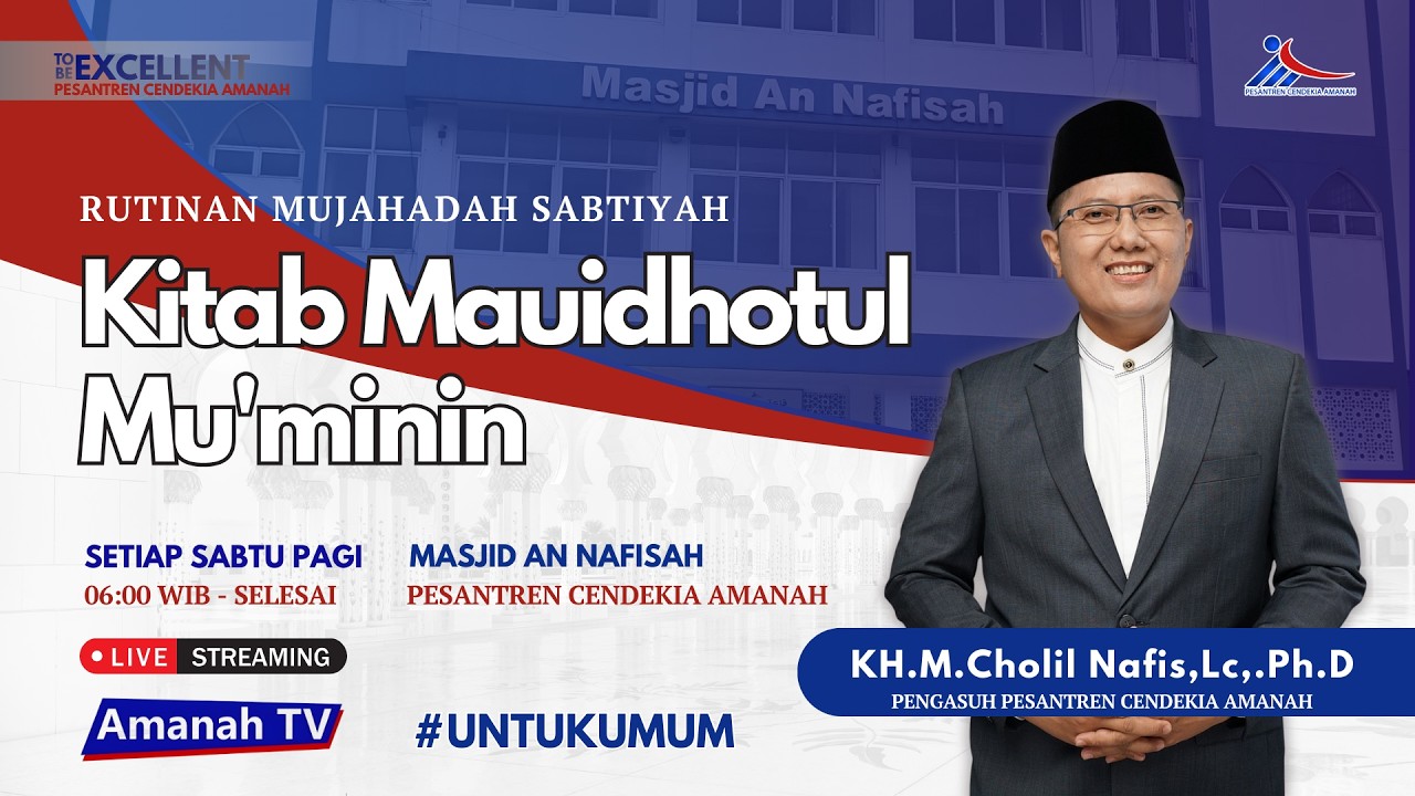 🔴 [LIVE] Mujahadah Sabtiyah | Ngaji Kitab Mauizatul Mu'minin | AMANAH tv