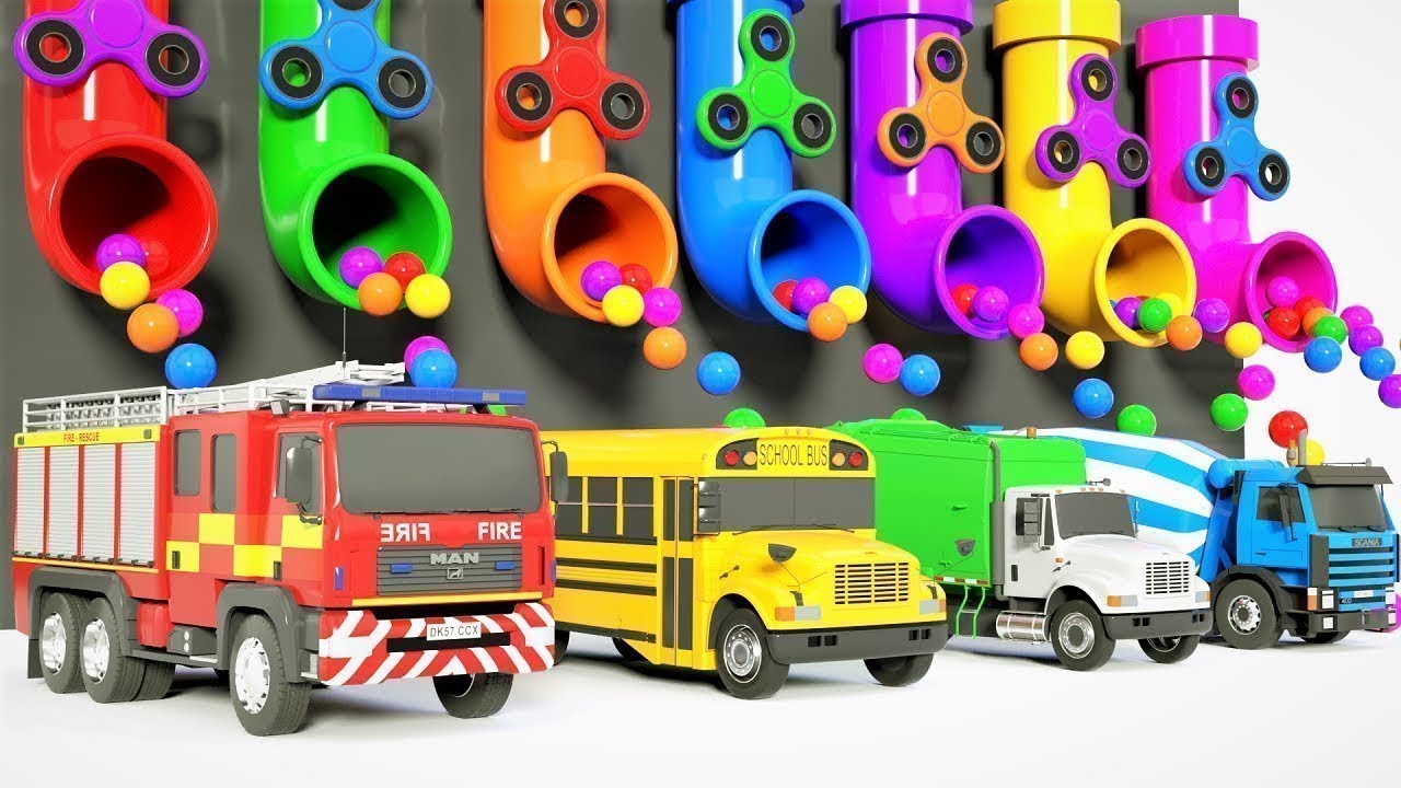 Camion Tracteur pour enfants voiture apprendre les couleurs train