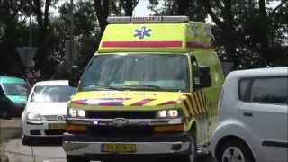 (SPELEN MET SIRENE) A1 SPOEDAMBULANCE 13-103 MET SPOED NAAR DURGERDAM