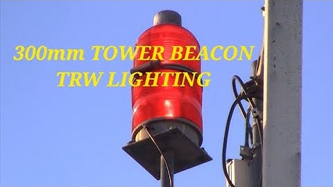 red flashing tower beacon light