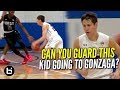 Can you guard this white kid going to gonzaga brock ravet vs rj hampton ballislife highlights