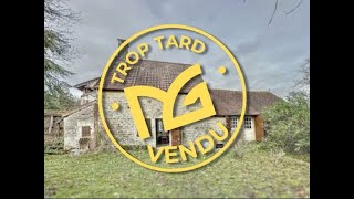 TROP TARD, VENDUE ! À VENDRE : Maison de campagne pleine de charme de 88 m2 avec sous sol