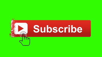 YouTube Animated Green screen Subscribe button with bell icon sound tan tan /click subscribe button