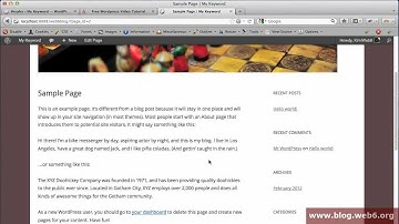 Twenty Twelve WordPress New Theme Quick Look