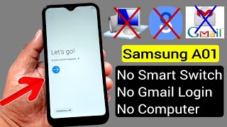 Samsung A01 (A015) FRP BYPASS/GOOGLE ACCOUNT REMOVE 2021 |Without PC