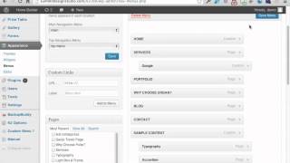 Managing Menus - WordPress Training (WP 3.5)
