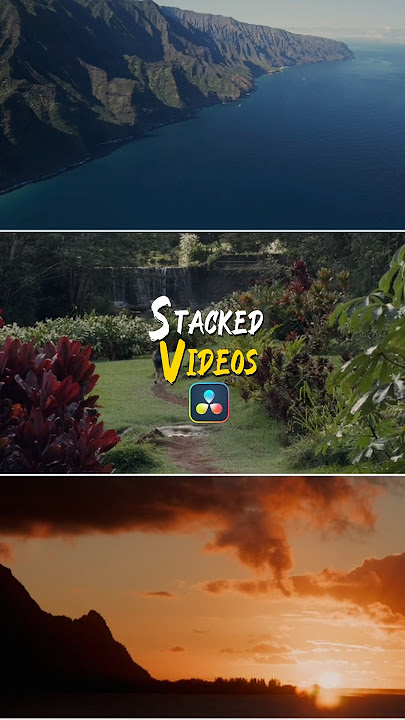 Vertical stack videos in DaVinci Resolve