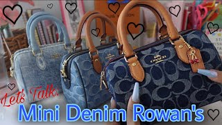 Lets Talk Coach Denim Mini Rowans Comparing & Reviewing The Dark, Light, & Loved Denim