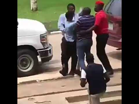 Afe Babalola University Security assaulting a STUDENT