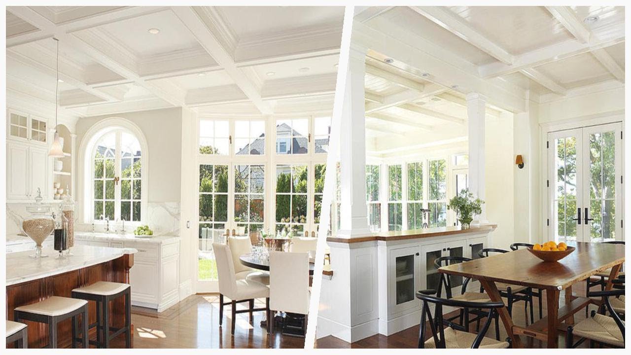 75 Dining Room With Orange Walls And White Walls Design Ideas You'll Love ♡