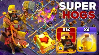 Unstoppable Force: TH16 Super Hog Rider Heroic Legend League Attack! Clash of Clans