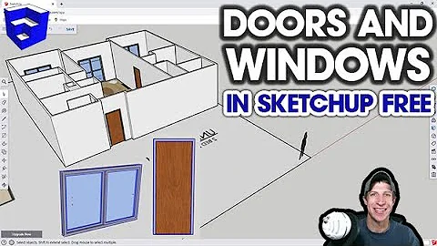 Adding DOORS AND WINDOWS to a Floor Plan in SketchUp Free!