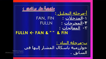 برنامج  عرض الاسم الكامل باستعمال نمط جمل حرفية VBA  أكسس ج3 من الدورة .