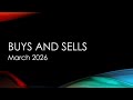 Investment Portfolio (T212) Buys and Sales March 2026