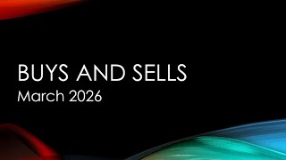 Investment Portfolio (T212) Buys and Sales March 2026