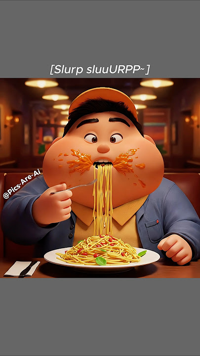 Russell Eats Special Carbonara Pasta Spaghetti!🍝😋 [Ai Edition] #shorts #funny #memes