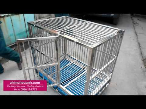 CHUỒNG CHÓ INOX - CHUỒNG CHÓ INOX GIÁ RẺ - LẮP GHÉP 3 PHÚT. 0986.174.732