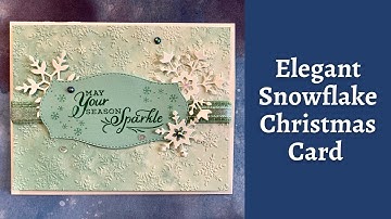 Elegant Snowflake Splendor Christmas Card