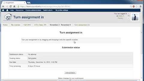 How to submit an Assignment in iLearn 2.5