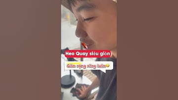 “Khủng khiếp” thanh niên ăn heo quay da giòn sần sật. #heoquay #ăn #da_giòn