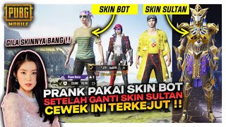 PURA2 MISKIN PAKAI BAJU BOT SAAT MASUK , CEWEK INI TERKEJUT SETELAH GANTI SKIN SULTAN - PUBG MOBILE