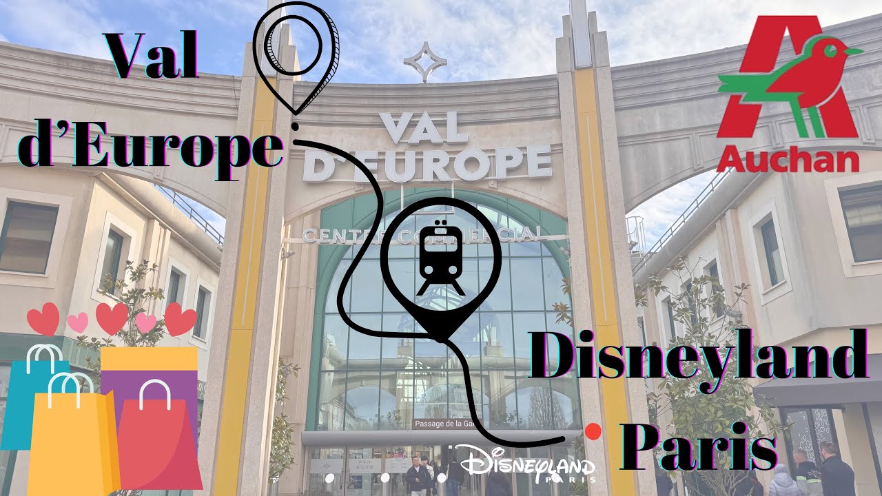 🚆 Von Disneyland Paris nach Val d’Europe – Shopping & Supermarkt! 🛍️🧀 Auchan & Disney-Schnäppchen! 🍫
