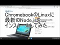 ChromebookのLinuxに最新のNode.jsをインストールしてみた 20240211