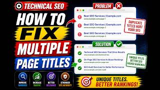 How to Fix Multiple Page Titles