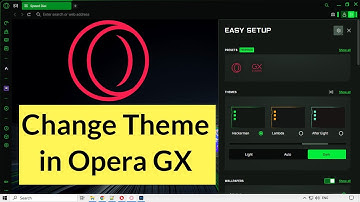 How to Change Theme in Opera GX?