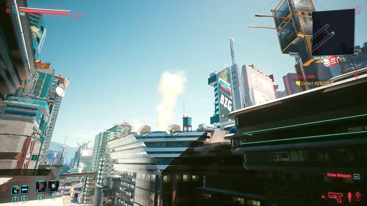 CyberPunk 2077 | SkyScraper Parkour! (with double jump) - YouTube