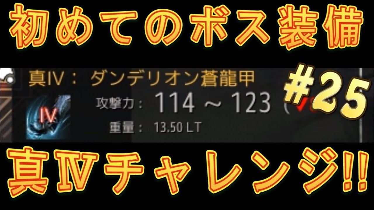 黒い砂漠 初めての ボス装備 真 チャレンジ 25 黒い砂漠 Mobile まとめ