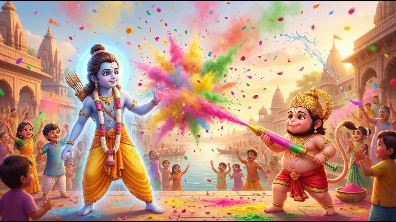 रंग लेके दौड़े हनुमान जी - Rang Leke Daude Hanuman Ji | Ram Ji Ke Holi | Bhakti Holi Song 2026
