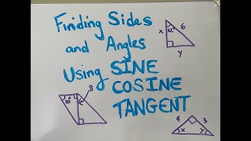 Triangle Trigonometry Problem Set using Sin/Cos/Tan and inverse Sin/Cos/Tan.