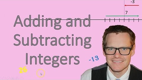 Adding and Subtracting Integers (Simplifying Math)