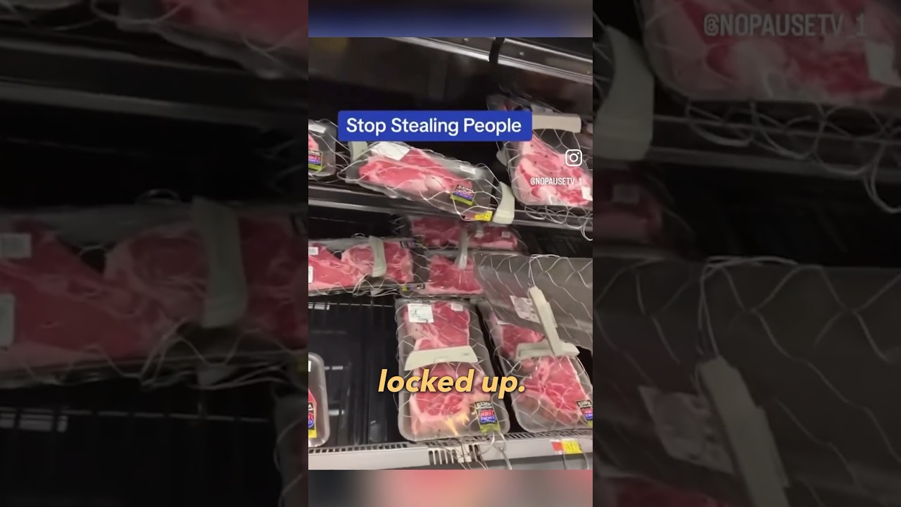 HIGH SECURITY for STEAKS at grocery stores 🥩